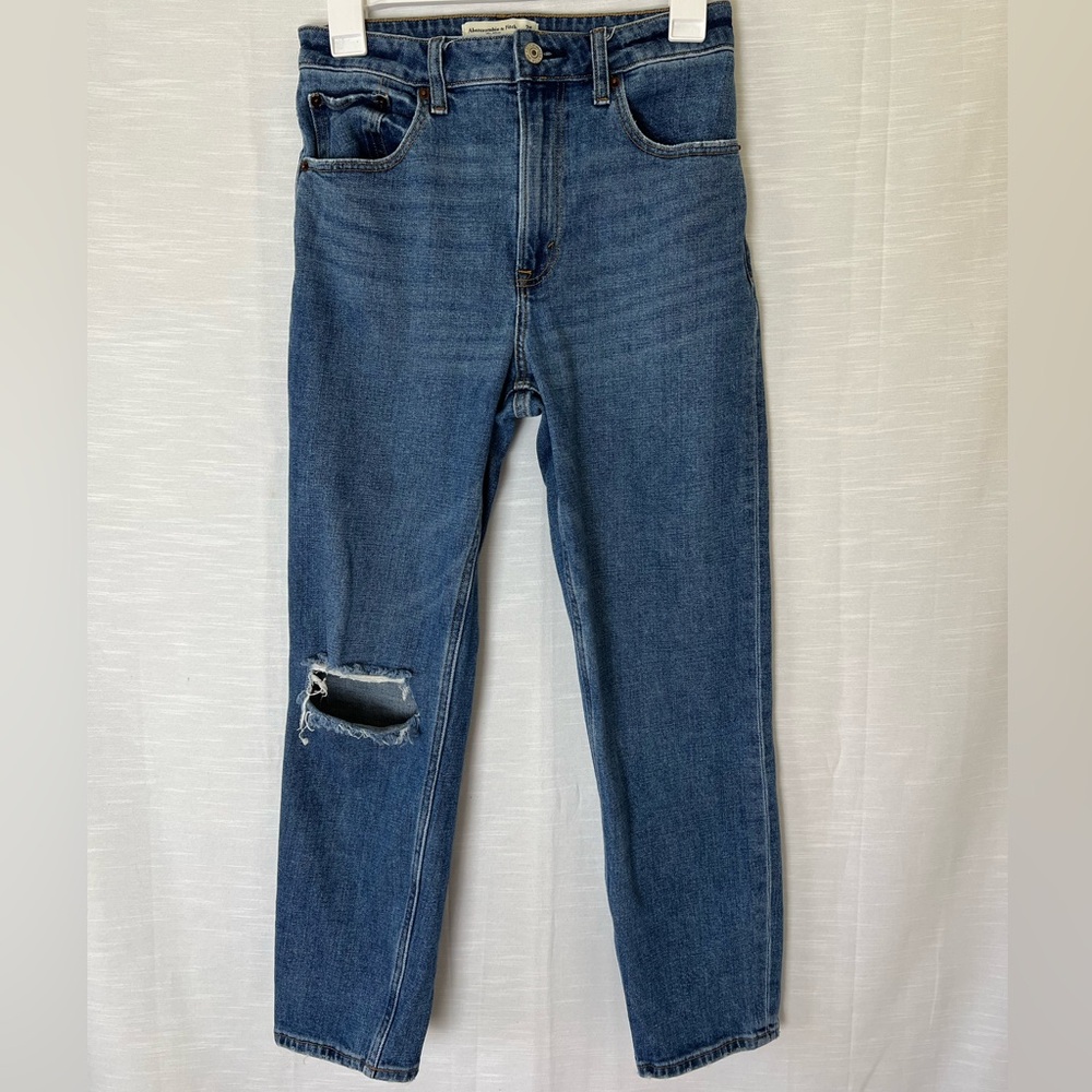 Abercrombie & Fitch High Rise Mom Jeans Curve Love - Picture 1 of 3